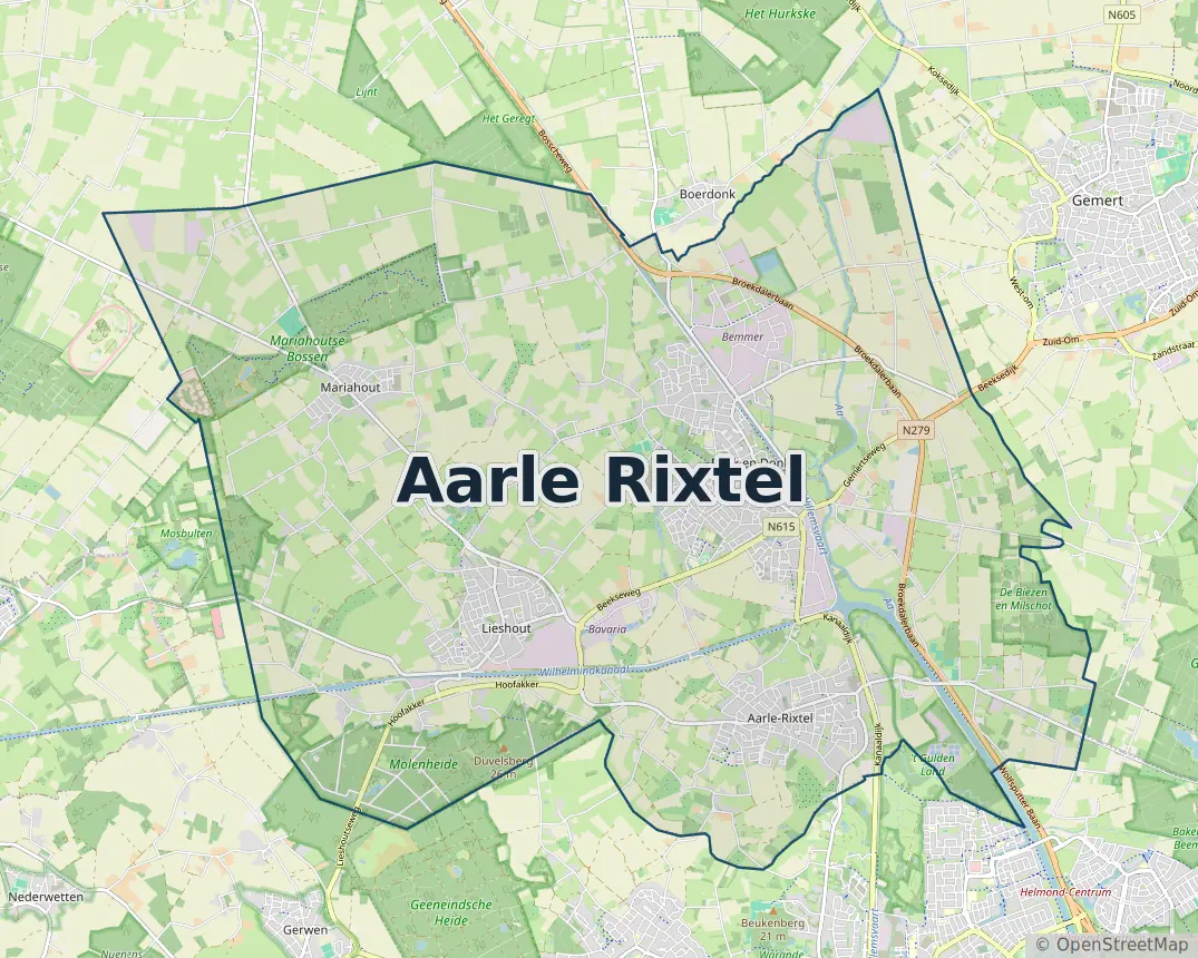 Werkgebied Slotenmaker Aarle Rixtel