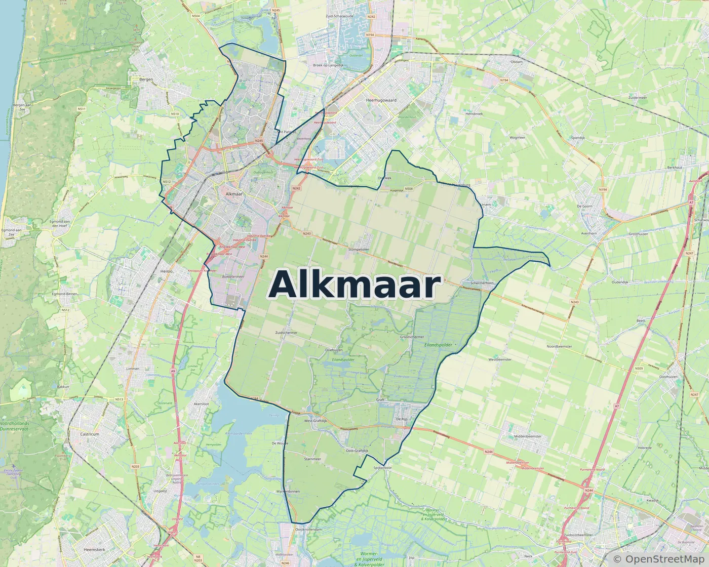 Werkgebied Slotenmaker Alkmaar