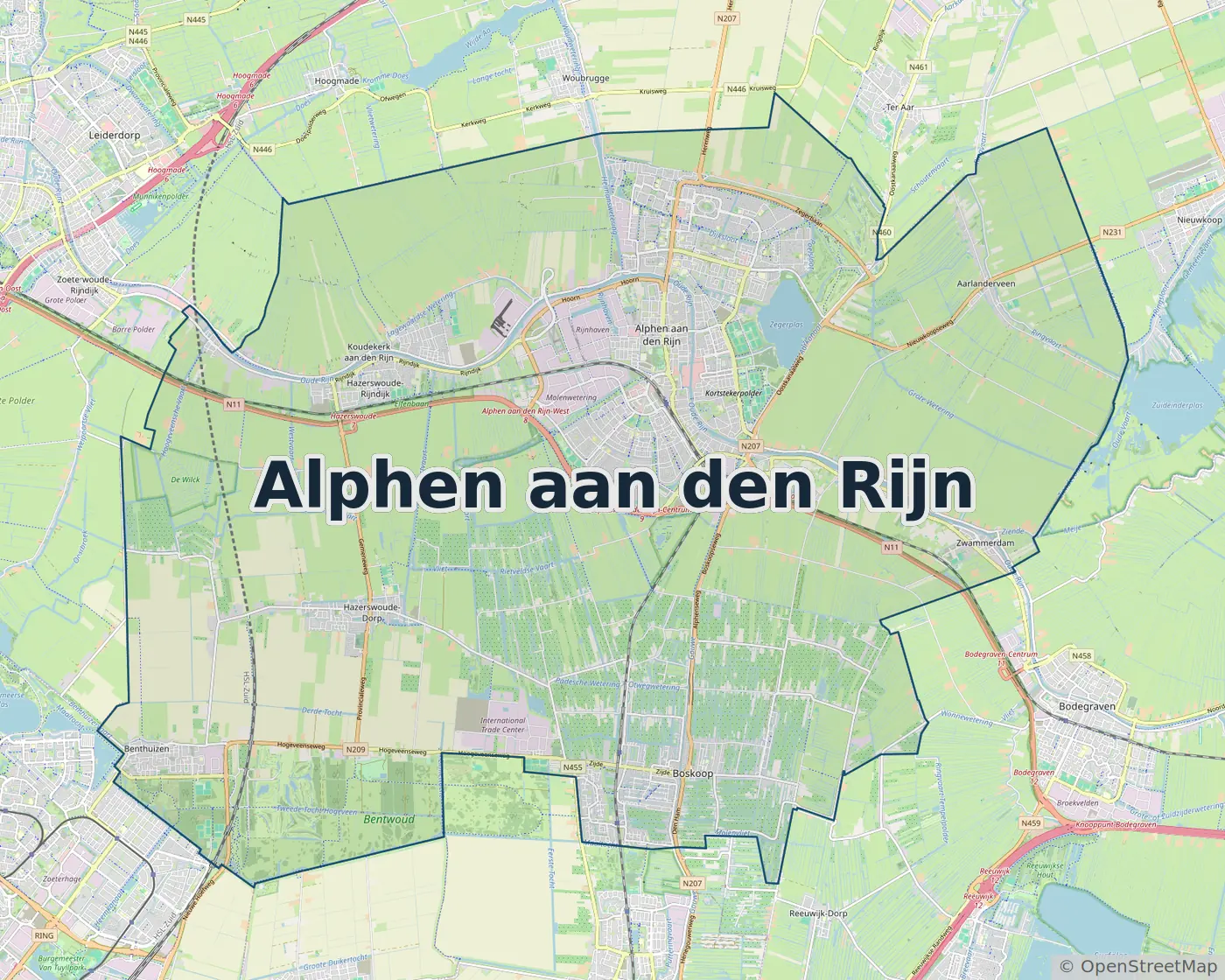 Werkgebied Slotenmaker Alphen aan den Rijn