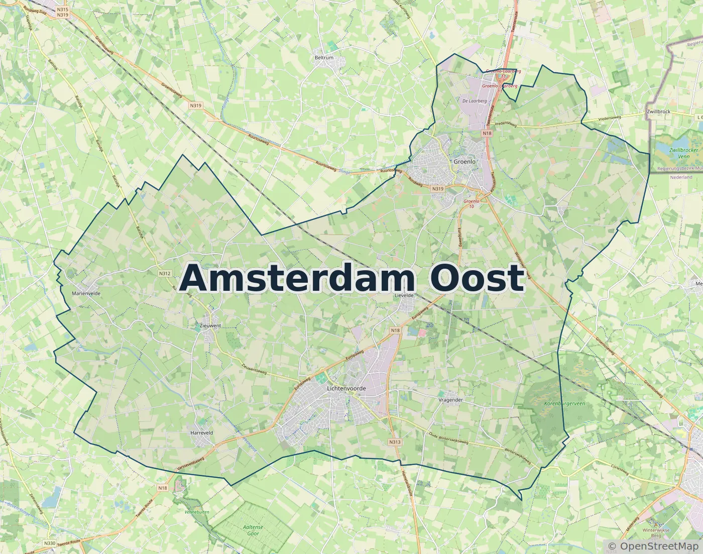 Werkgebied Slotenmaker Amsterdam Oost