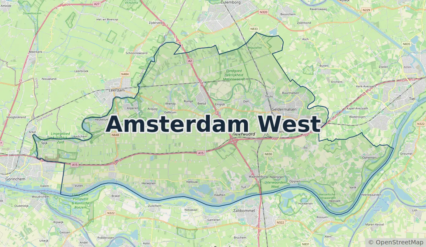 Werkgebied Slotenmaker Amsterdam West