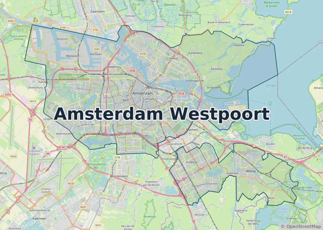 Werkgebied Slotenmaker Amsterdam Westpoort