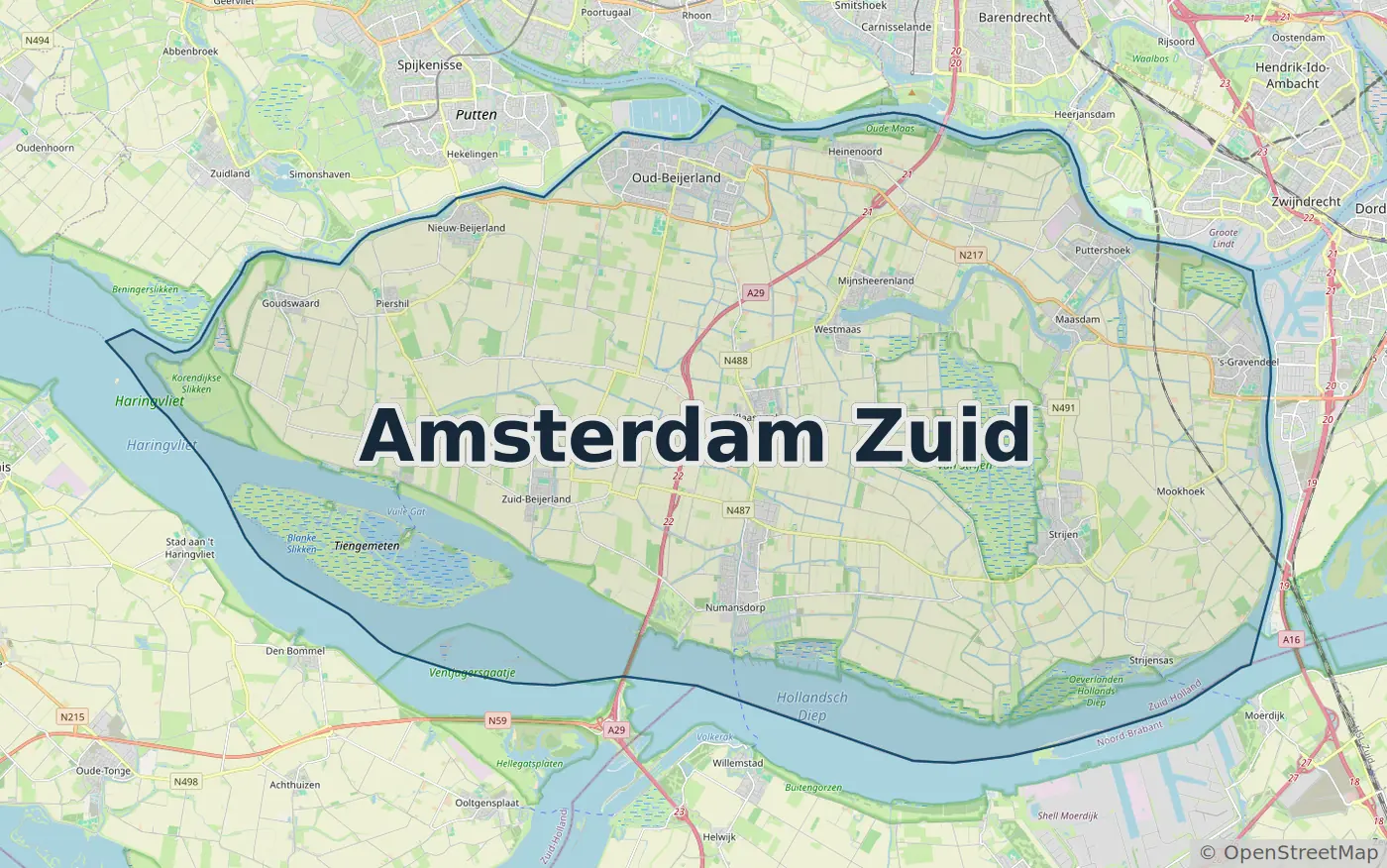 Werkgebied Slotenmaker Amsterdam Zuid