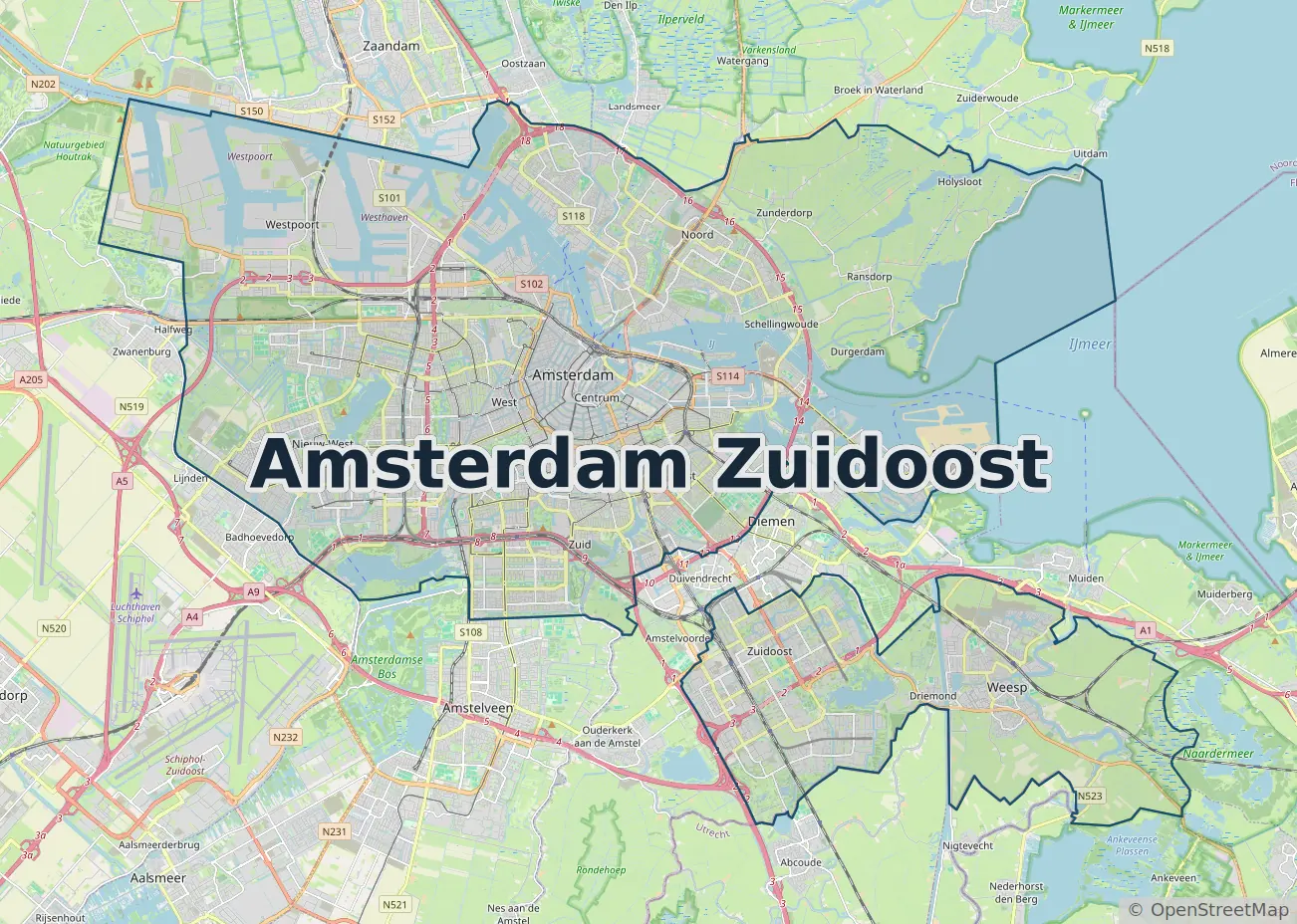 Werkgebied Slotenmaker Amsterdam Zuidoost