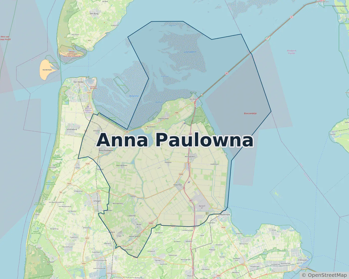 Werkgebied Slotenmaker Anna Paulowna