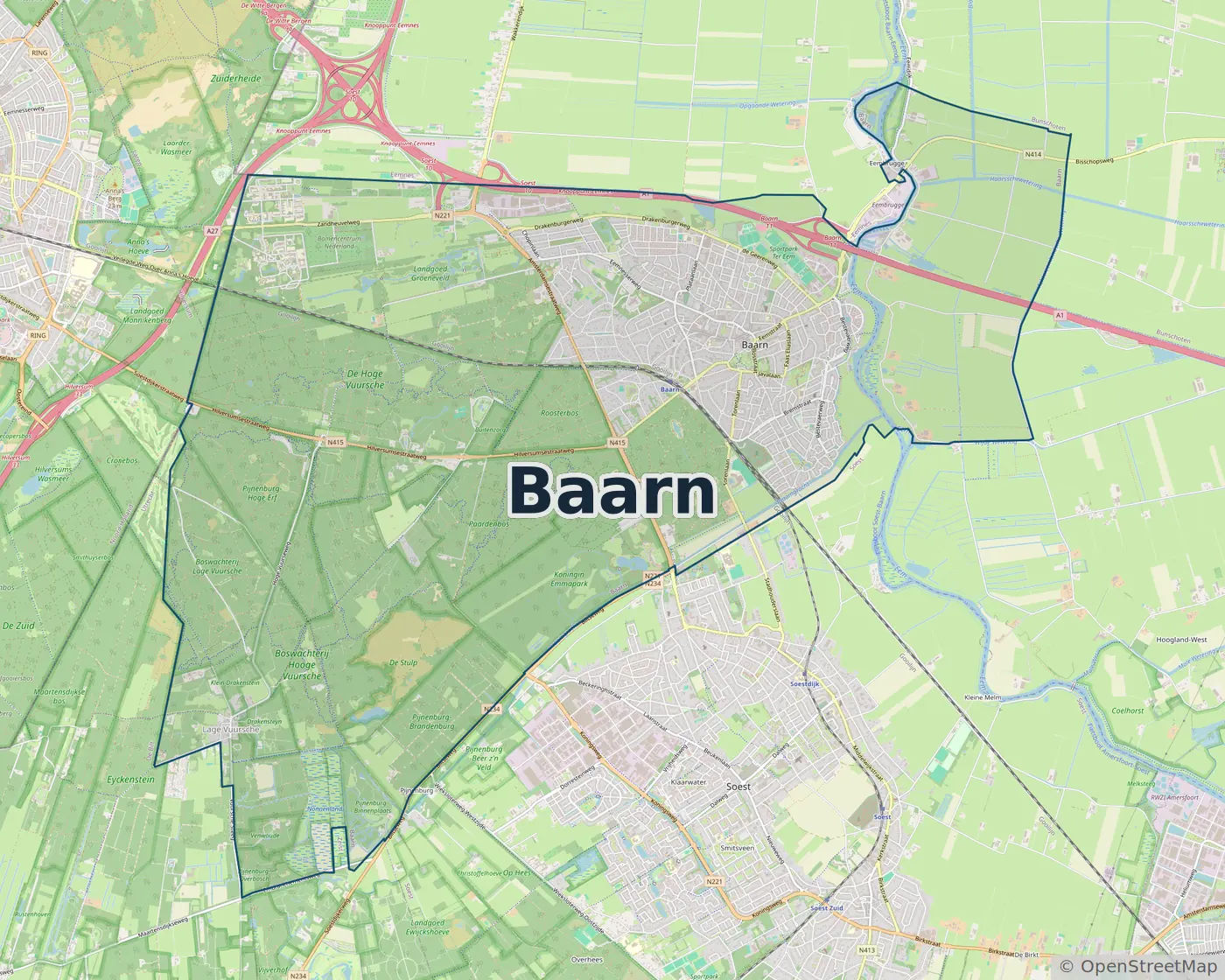 Werkgebied slotenmaker Baarn