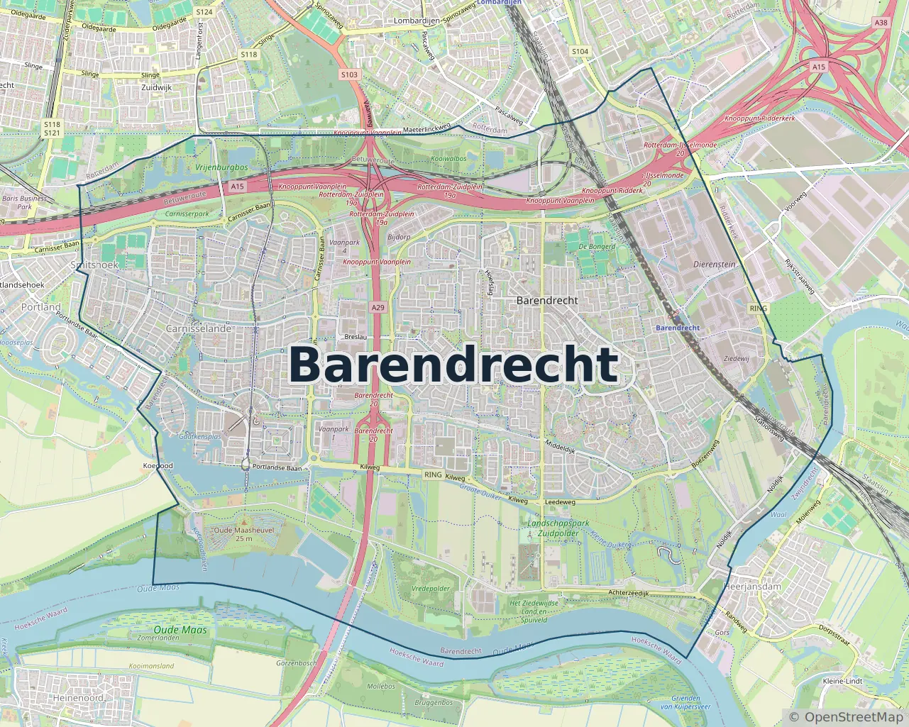 Werkgebied Slotenmaker Barendrecht