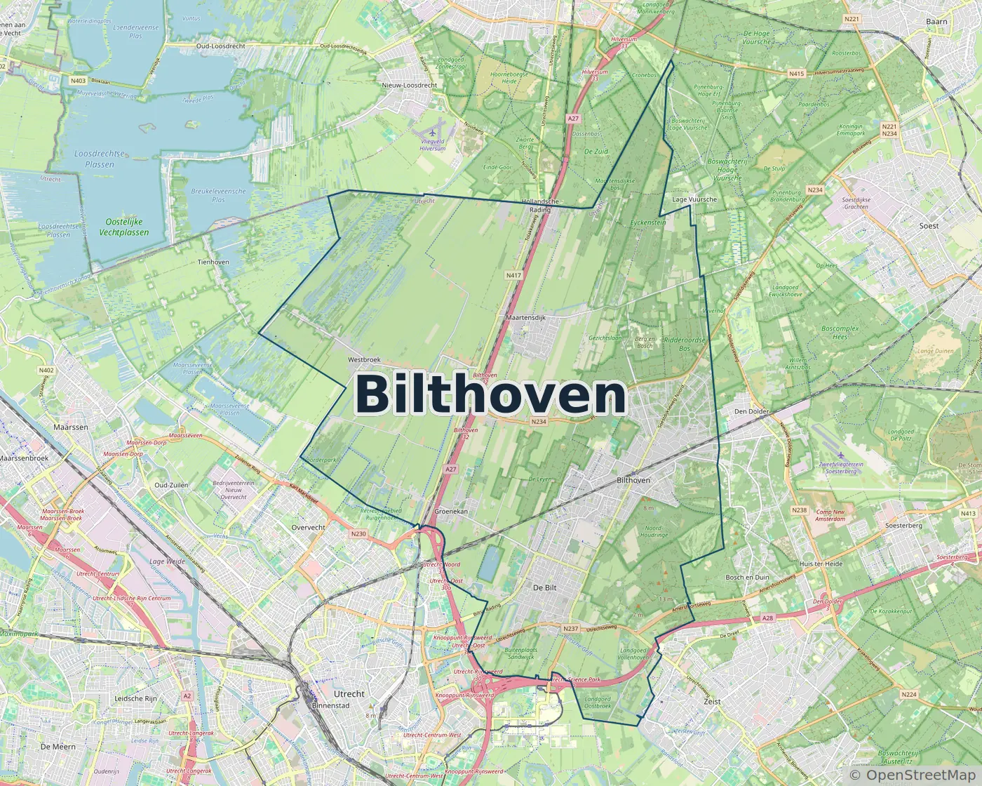 Werkgebied Slotenmaker Bilthoven