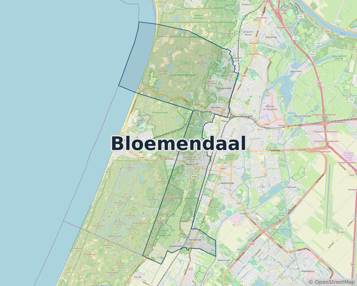 Werkgebied Slotenmaker Bloemendaal