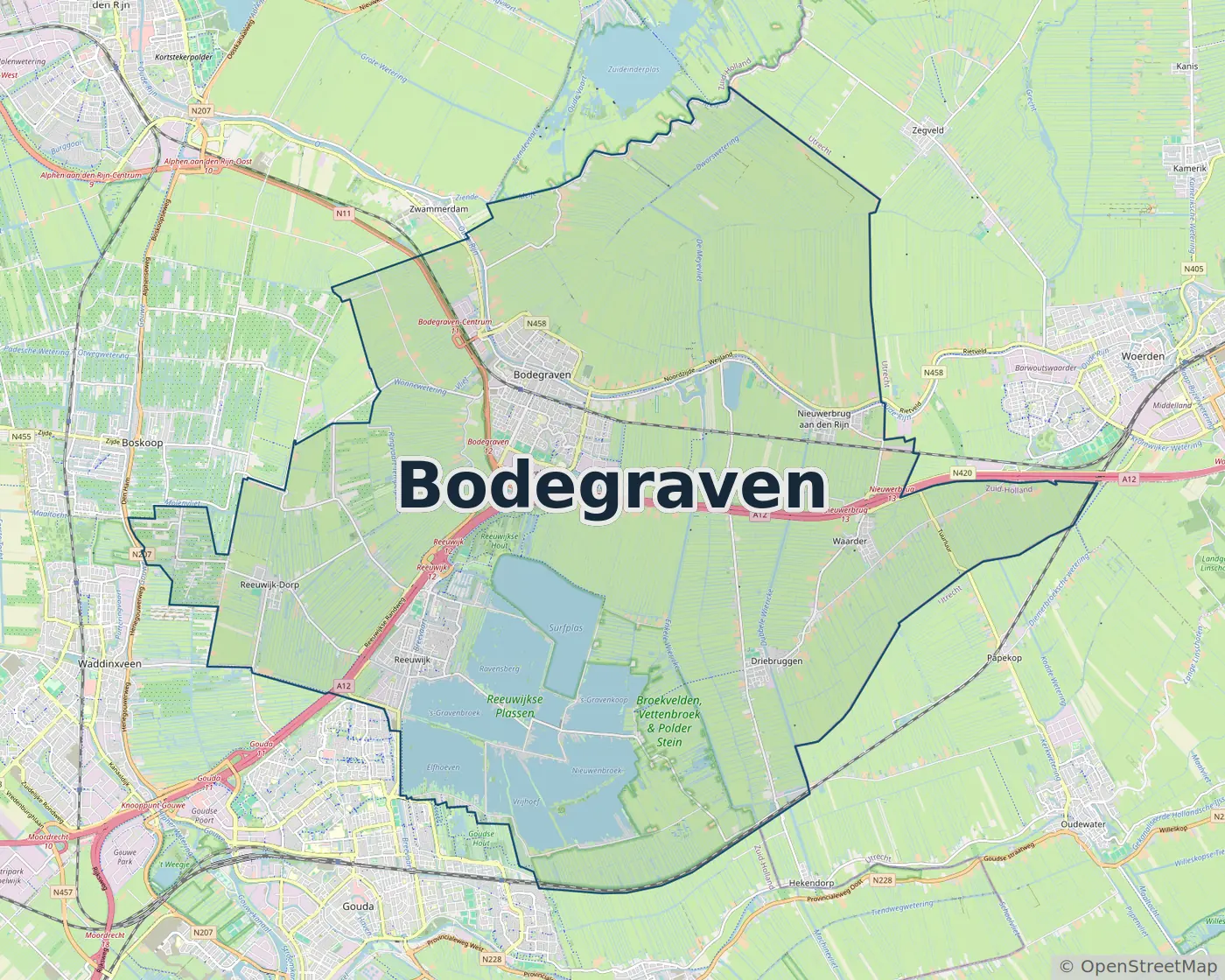 Werkgebied Slotenmaker Bodegraven
