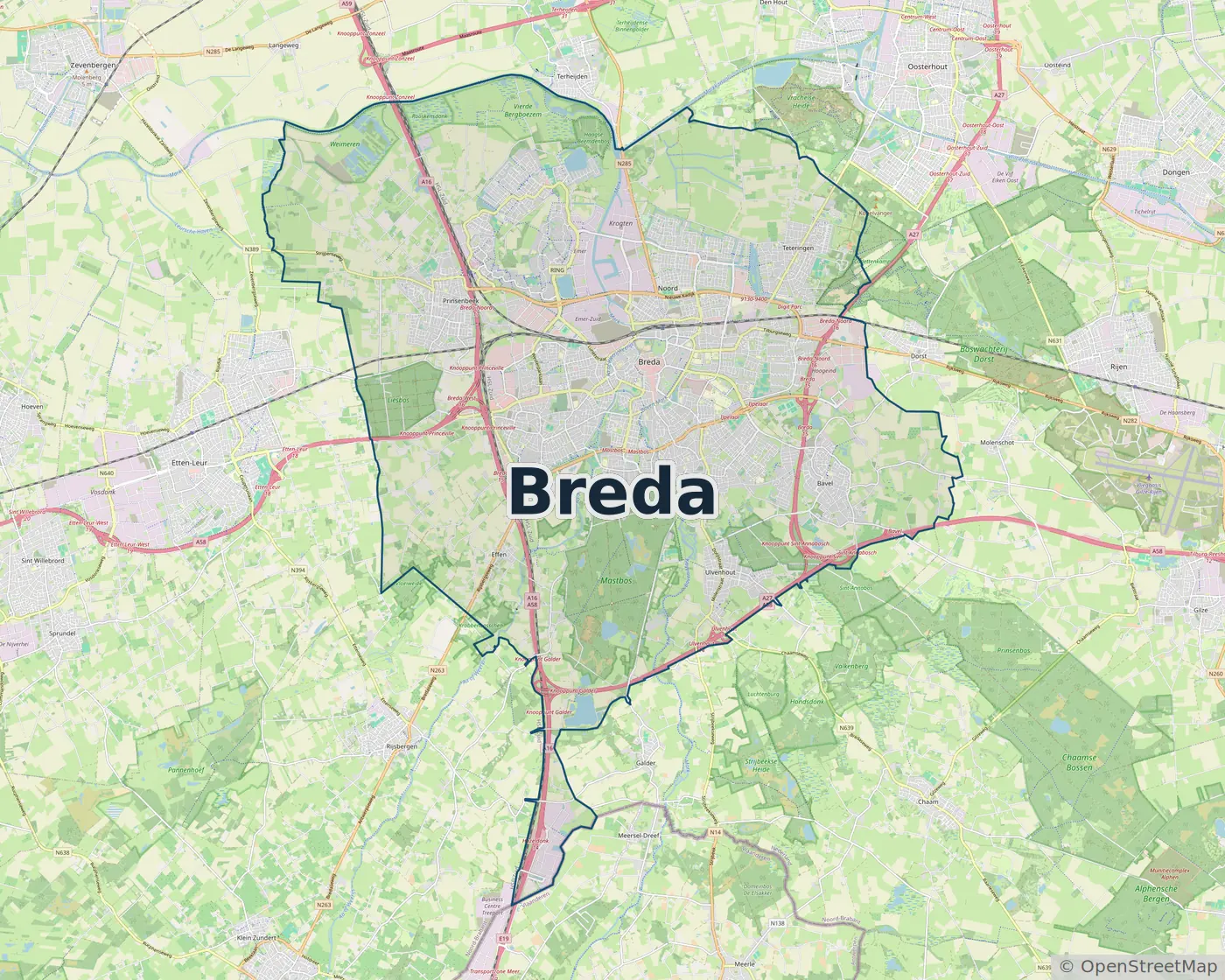 Werkgebied Slotenmaker Breda