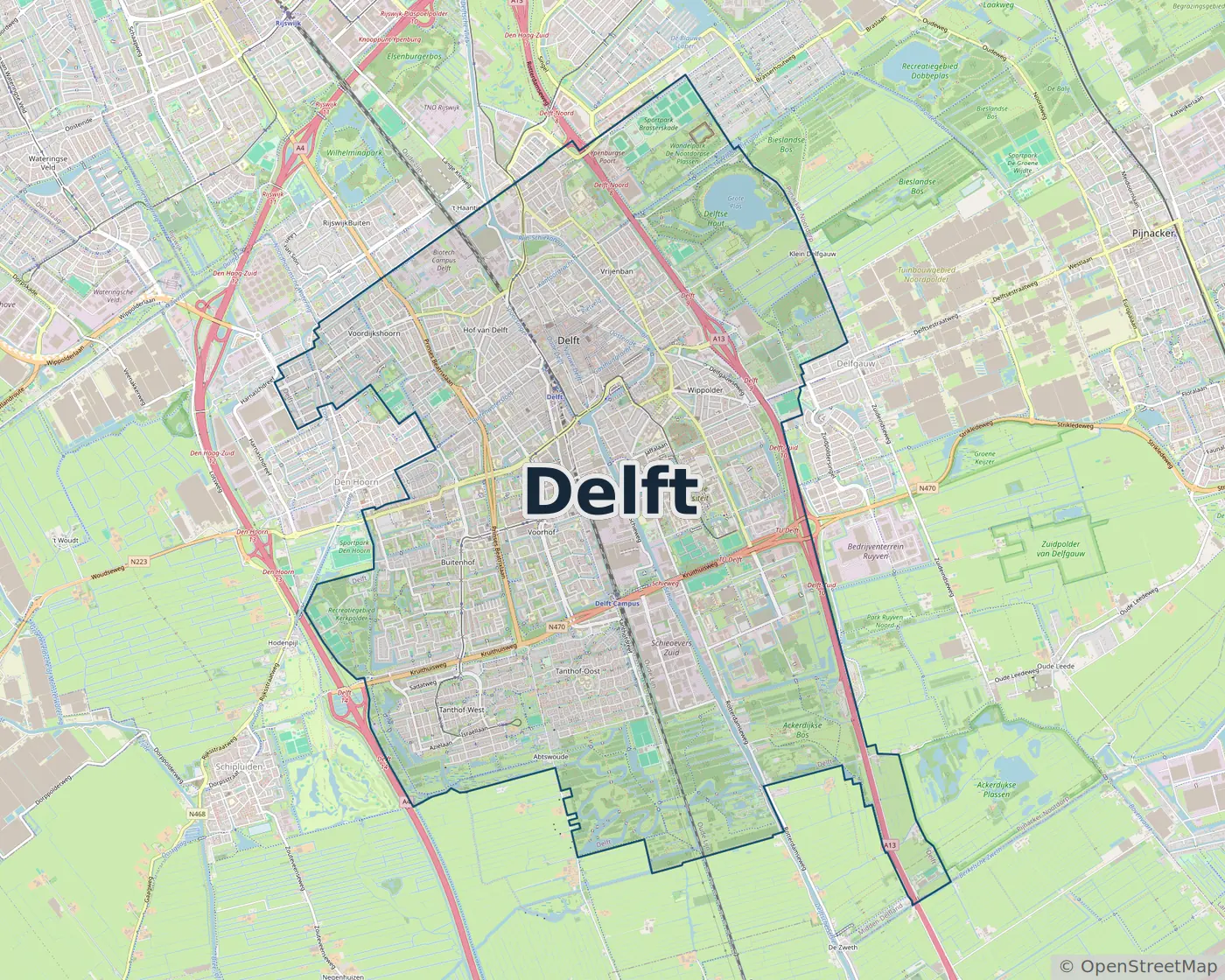Werkgebied Slotenmaker Delft