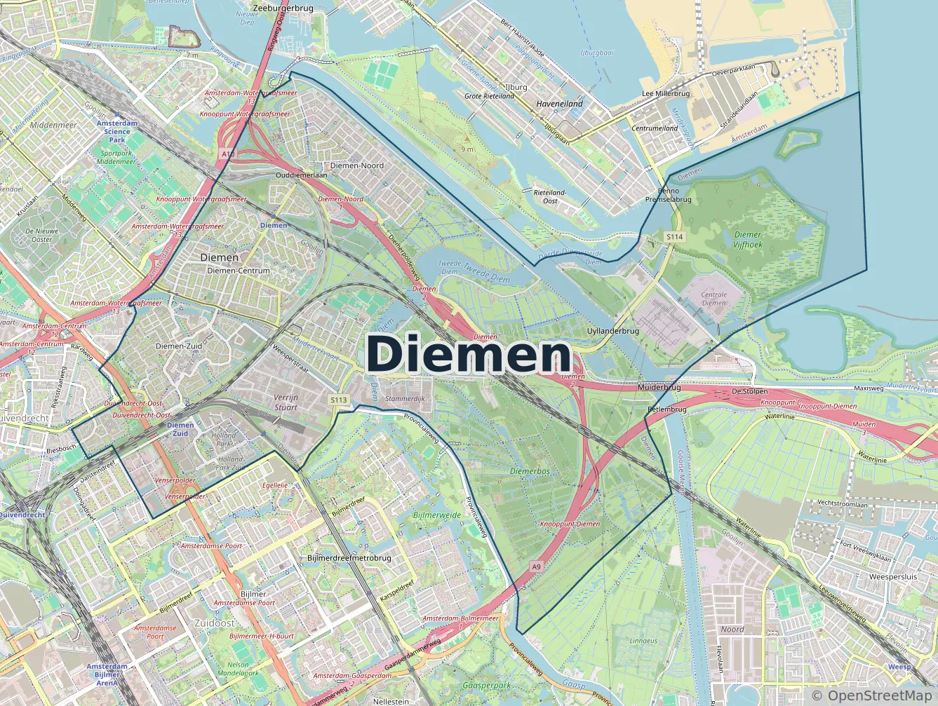 Werkgebied Slotenmaker Diemen