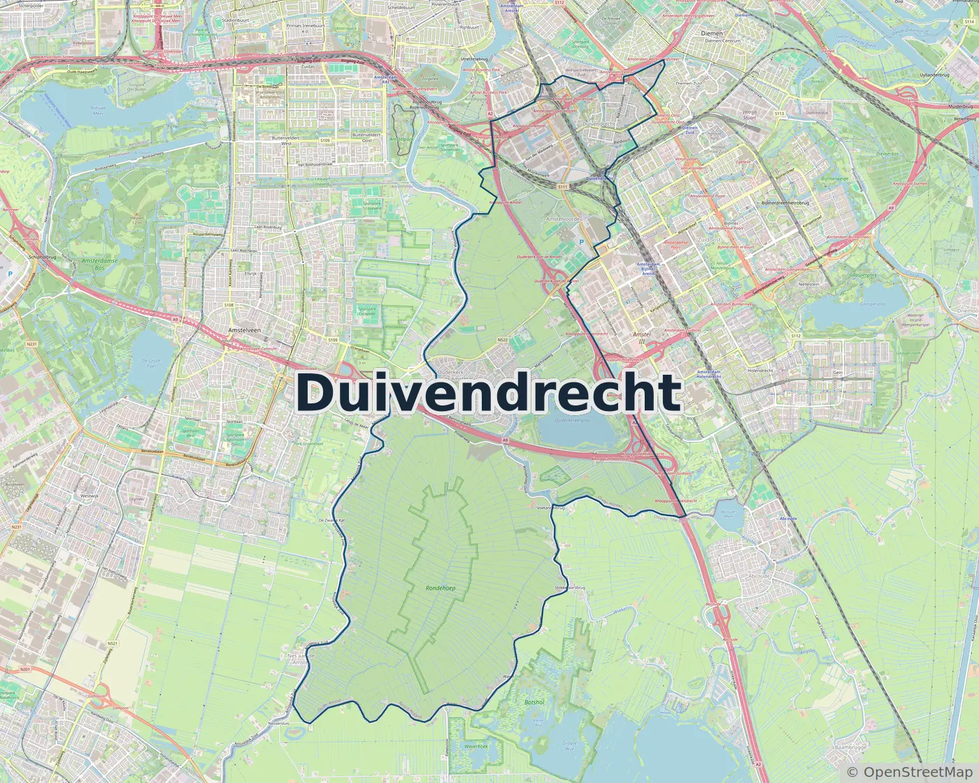 Werkgebied Slotenmaker Duivendrecht