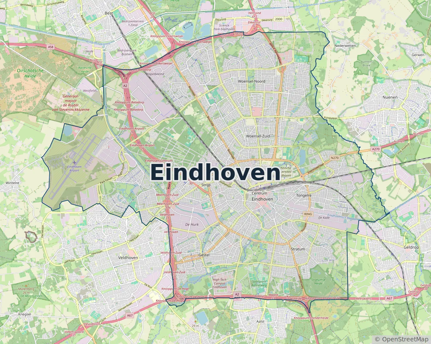 Werkgebied Slotenmaker Eindhoven