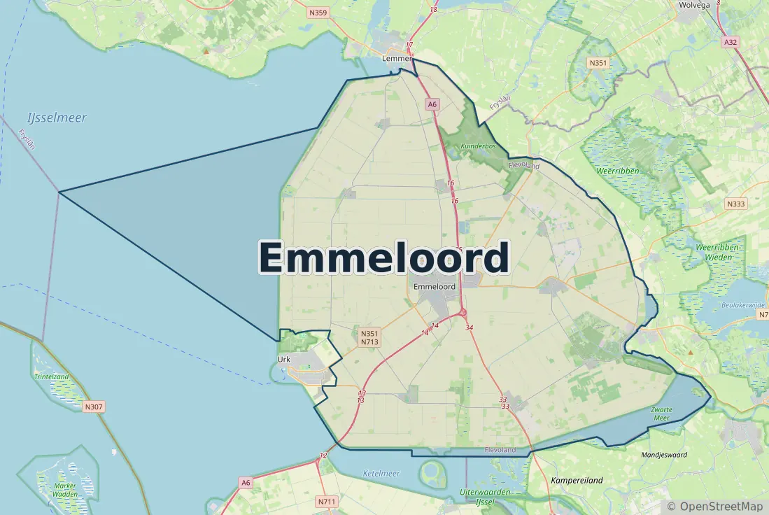 Werkgebied Slotenmaker Emmeloord