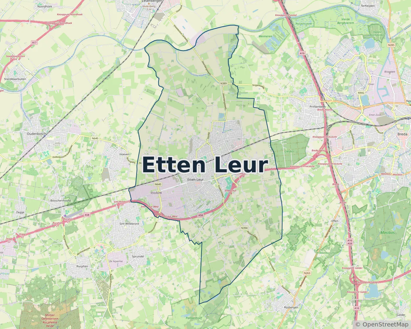 Werkgebied Slotenmaker Etten Leur