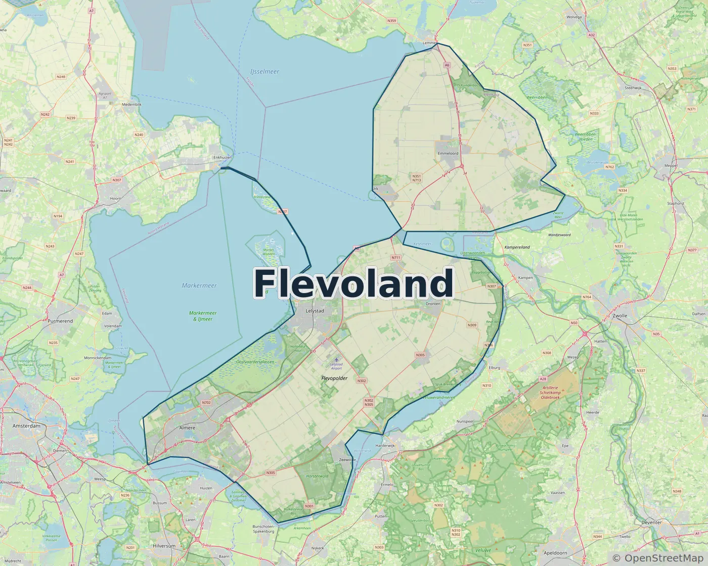 Werkgebied Slotenmaker Flevoland