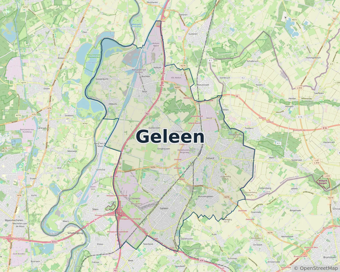 Werkgebied Slotenmaker Geleen