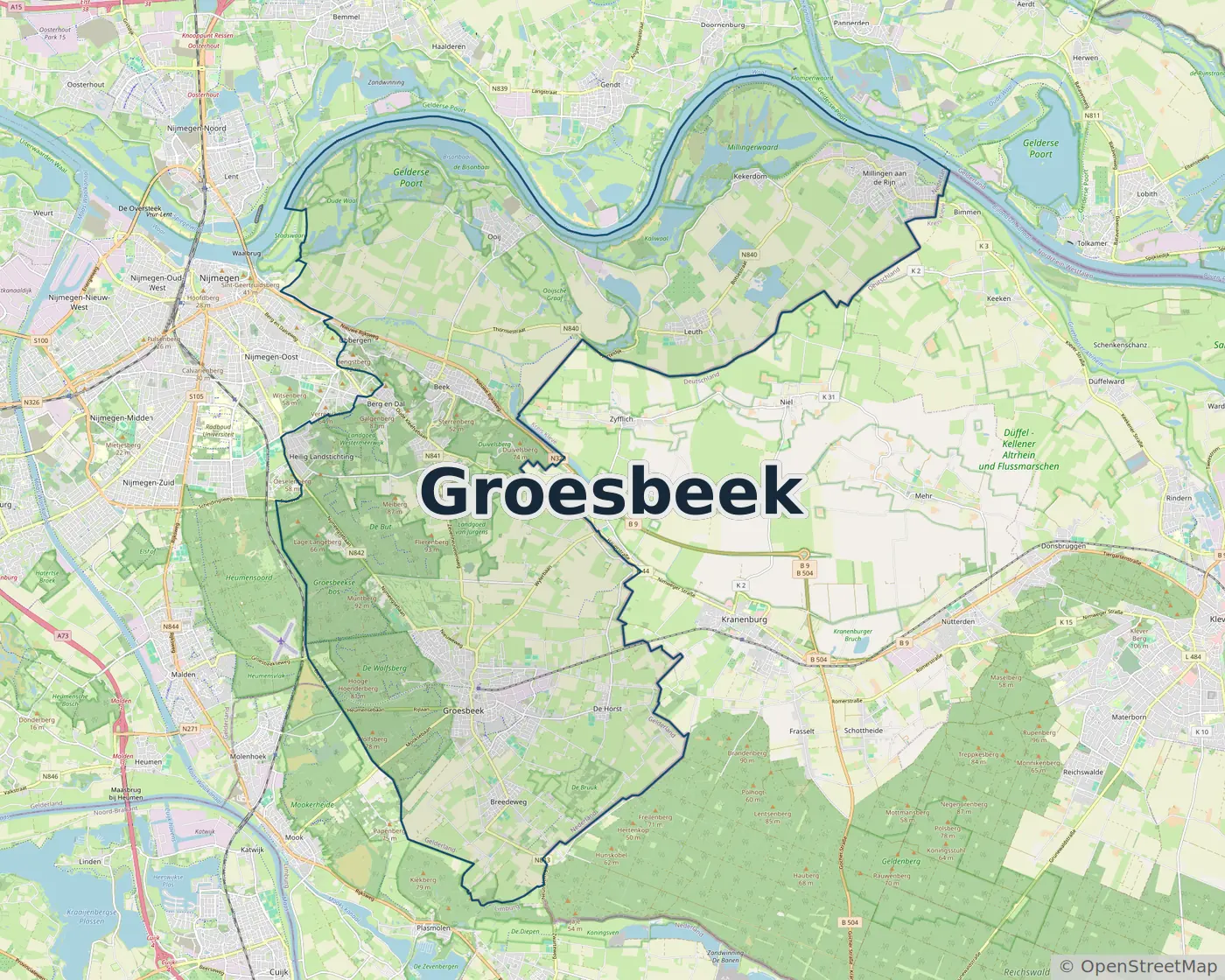 Werkgebied Slotenmaker Groesbeek