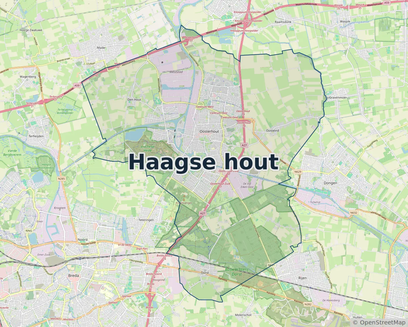 Werkgebied Slotenmaker Haagse hout