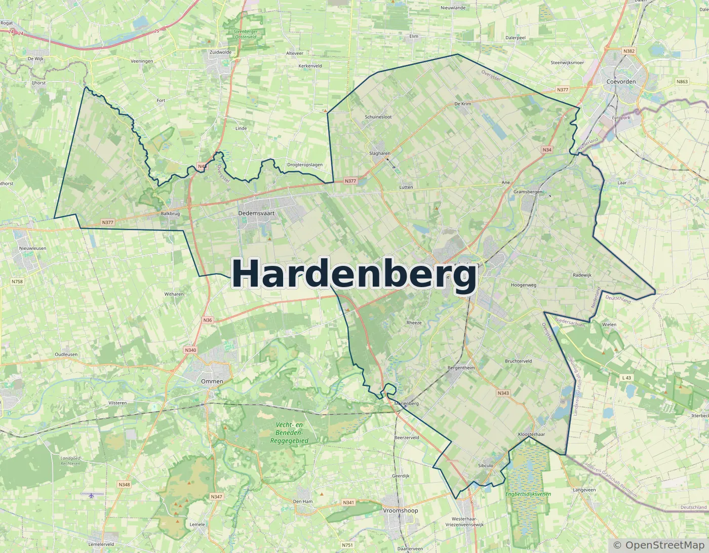 Werkgebied Slotenmaker Hardenberg