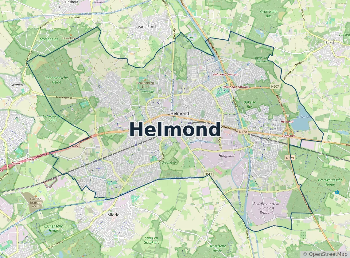 Werkgebied Slotenmaker Helmond