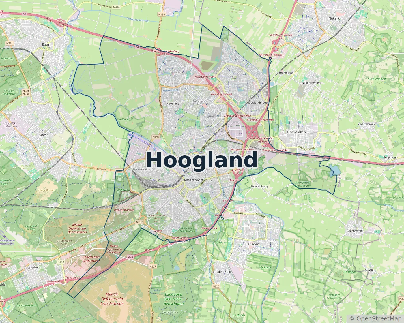 Werkgebied slotenmaker Hoogland