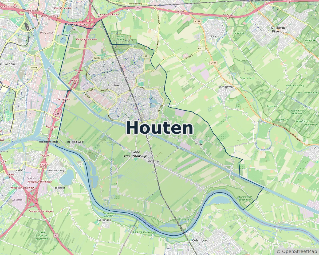 Werkgebied Slotenmaker Houten