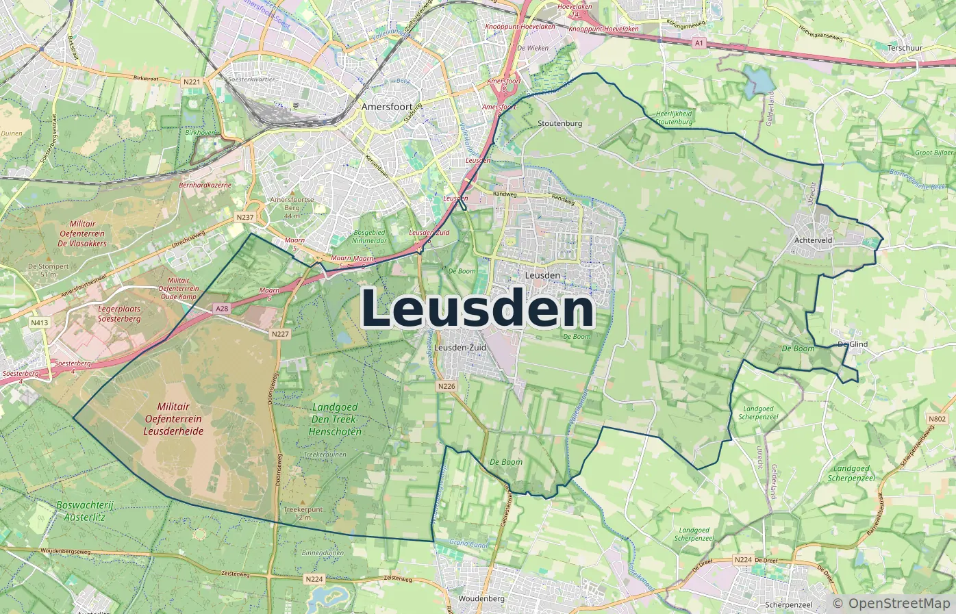 Werkgebied slotenmaker Leusden