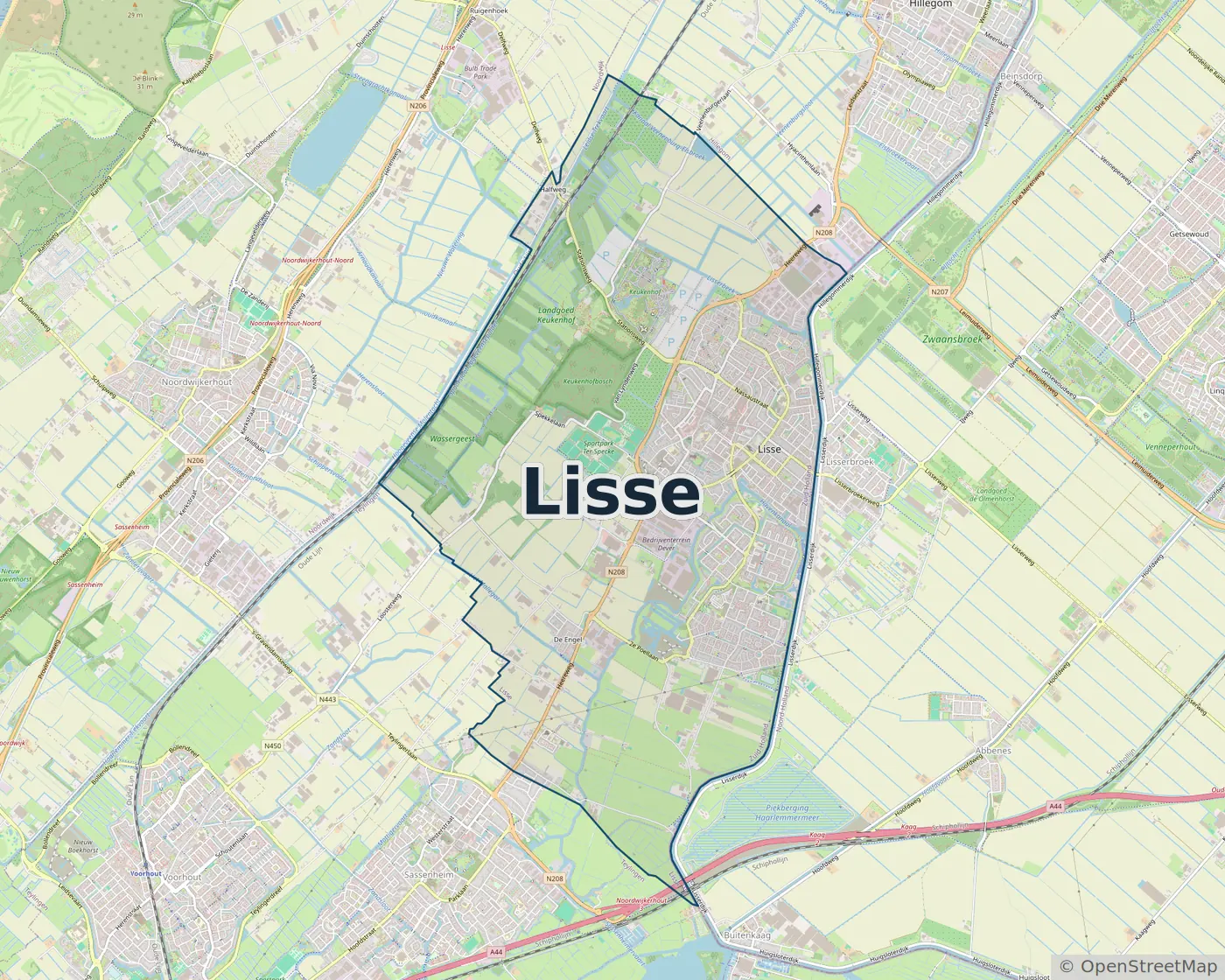 Werkgebied Slotenmaker Lisse