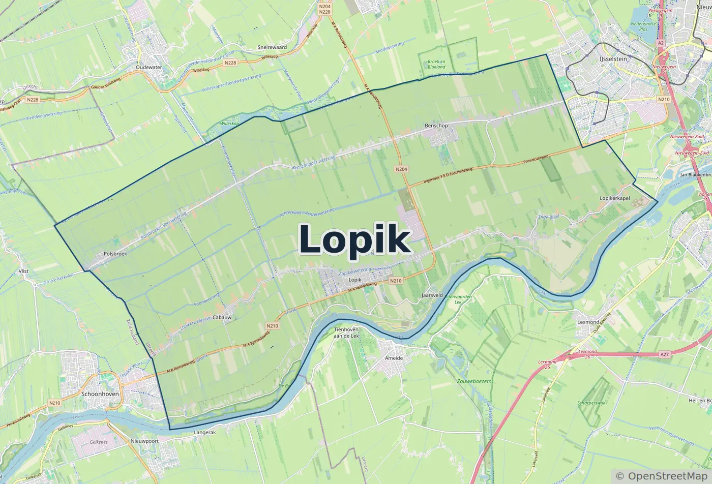 Werkgebied Slotenmaker Lopik