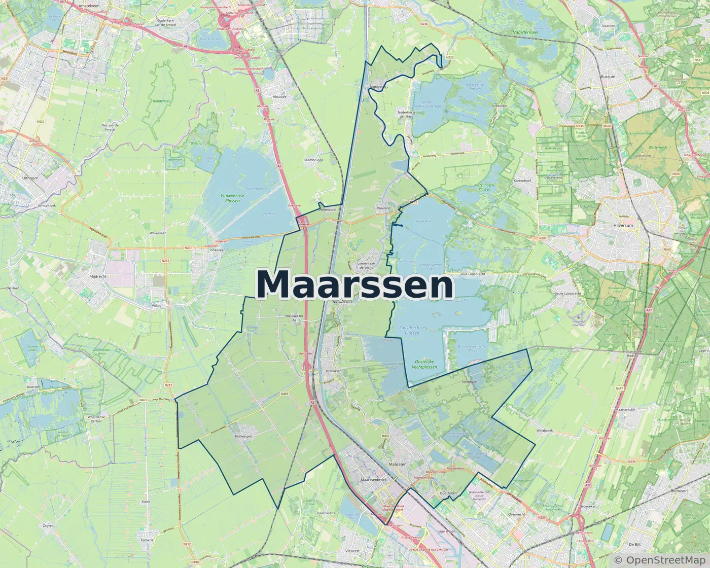Werkgebied Slotenmaker Maarssen