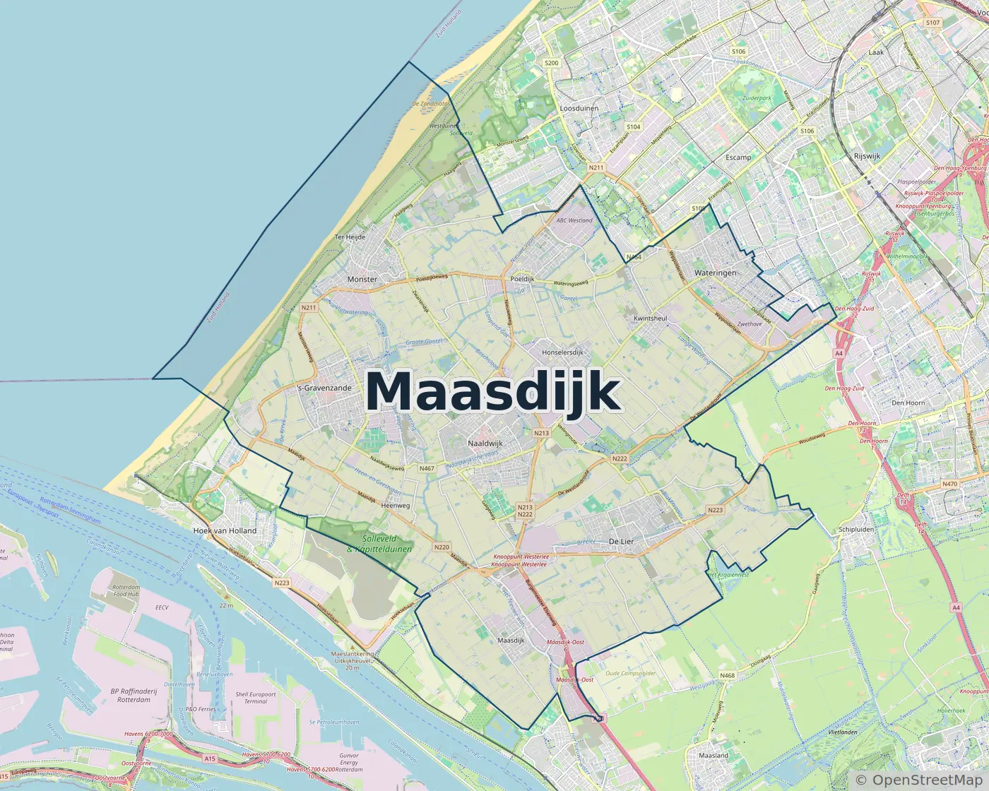 Werkgebied Slotenmaker Maasdijk