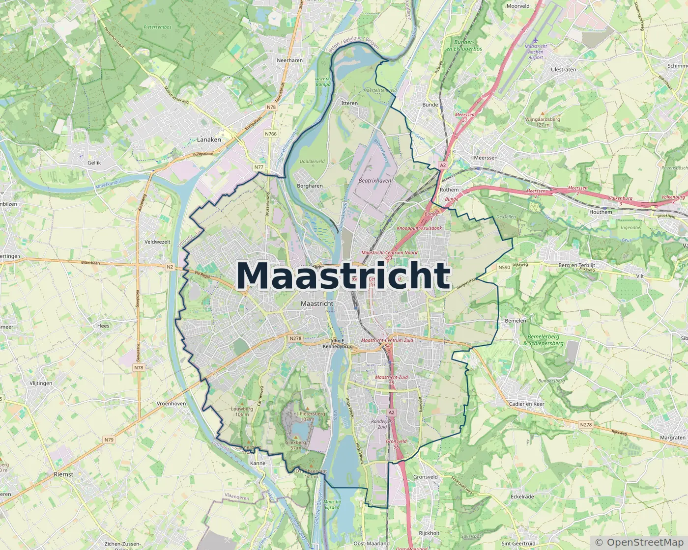 Werkgebied Slotenmaker Maastricht