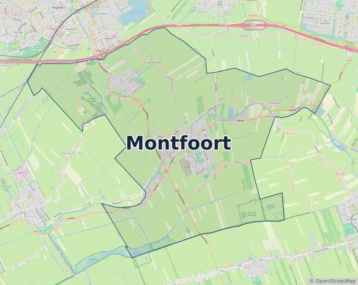 Werkgebied Slotenmaker Montfoort