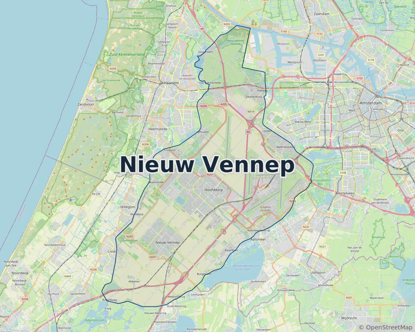 Werkgebied Slotenmaker Nieuw Vennep