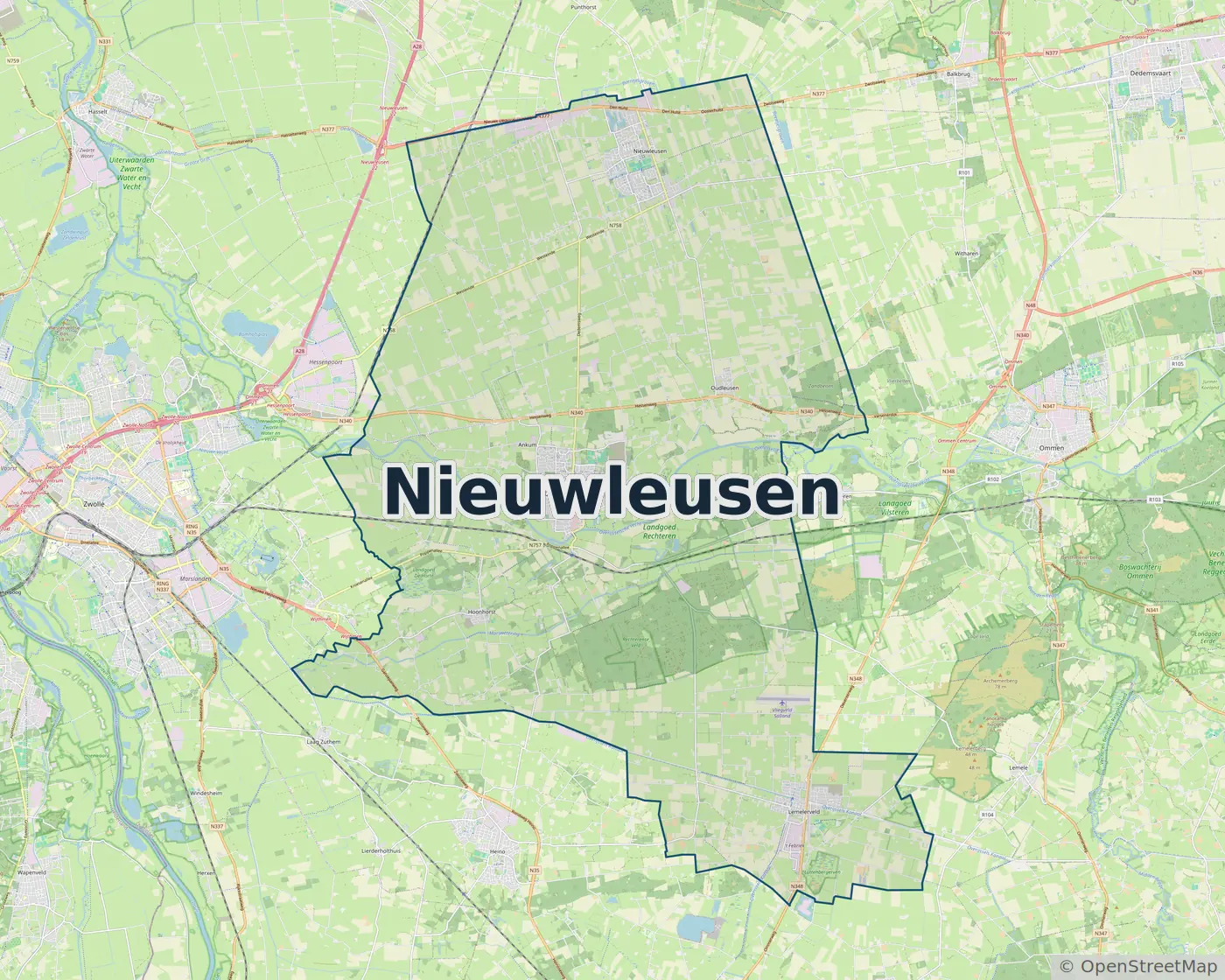 Werkgebied Slotenmaker Nieuwleusen