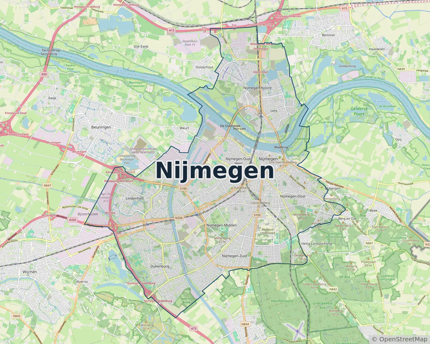 Werkgebied Slotenmaker Nijmegen