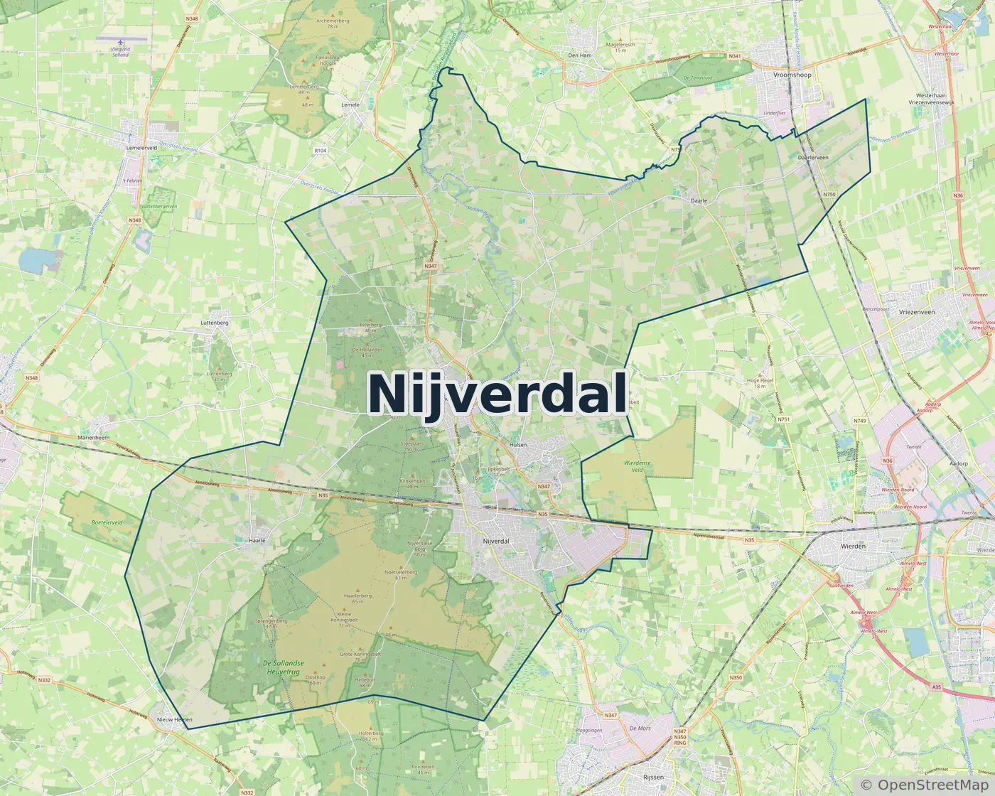 Werkgebied Slotenmaker Nijverdal
