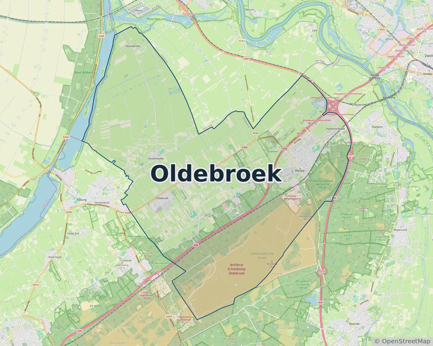 Werkgebied Slotenmaker Oldebroek