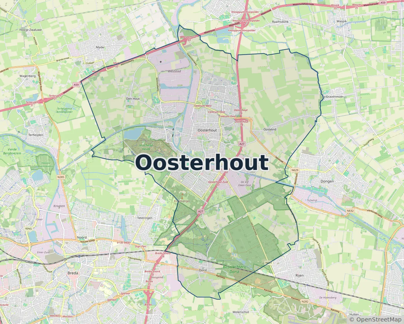 Werkgebied Slotenmaker Oosterhout