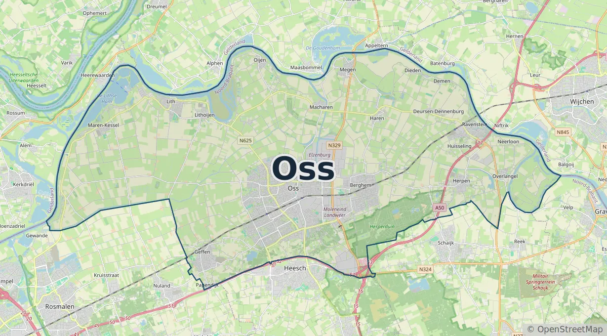 Werkgebied Slotenmaker Oss