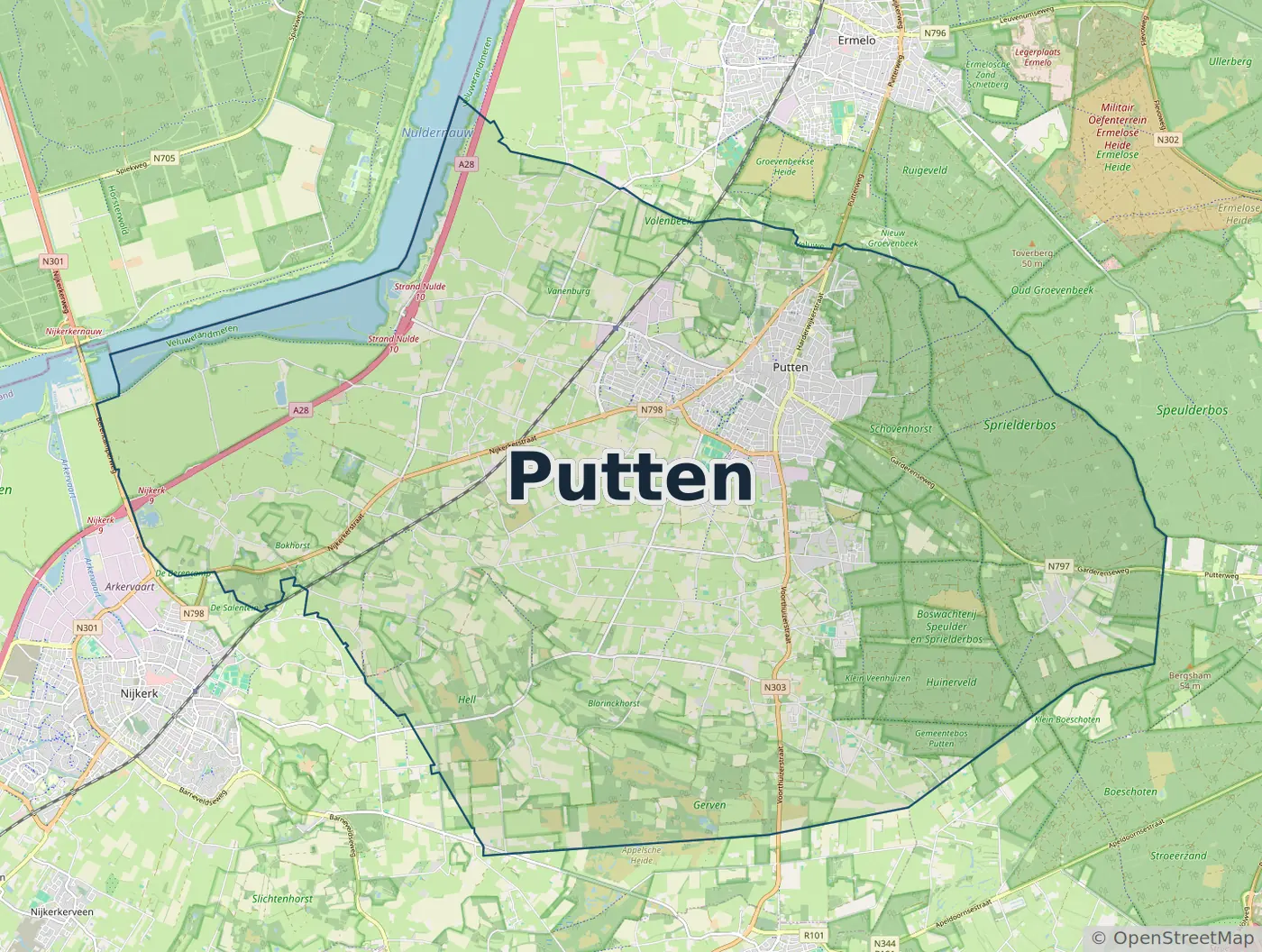 Werkgebied Slotenmaker Putten