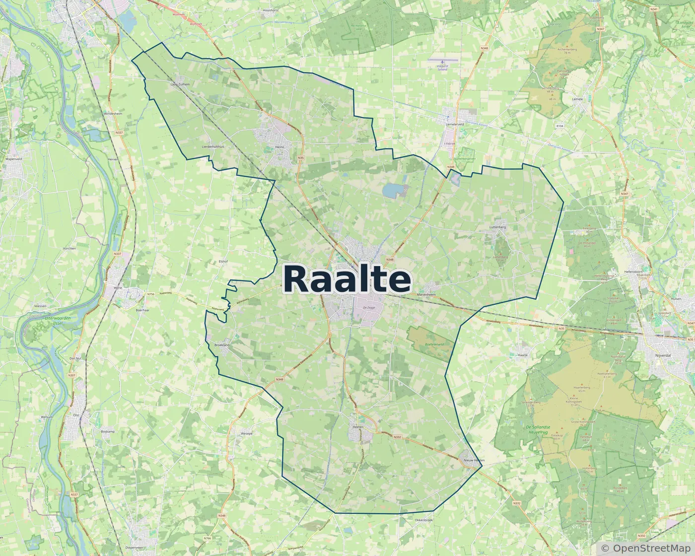 Werkgebied Slotenmaker Raalte