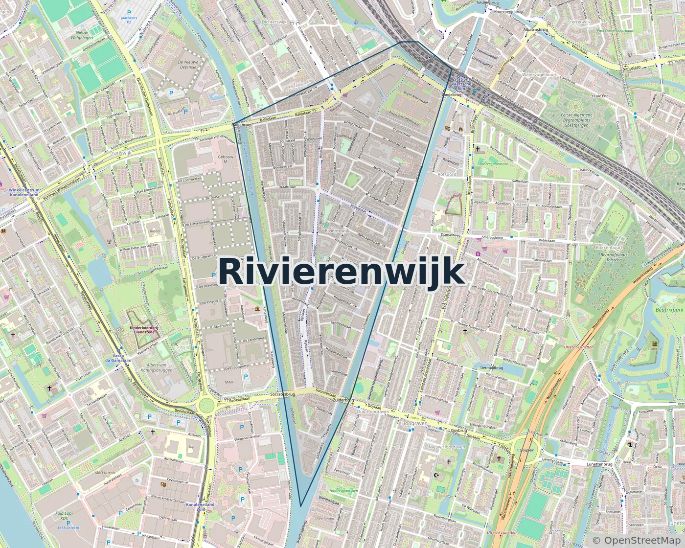 Werkgebied Slotenmaker Rivierenwijk