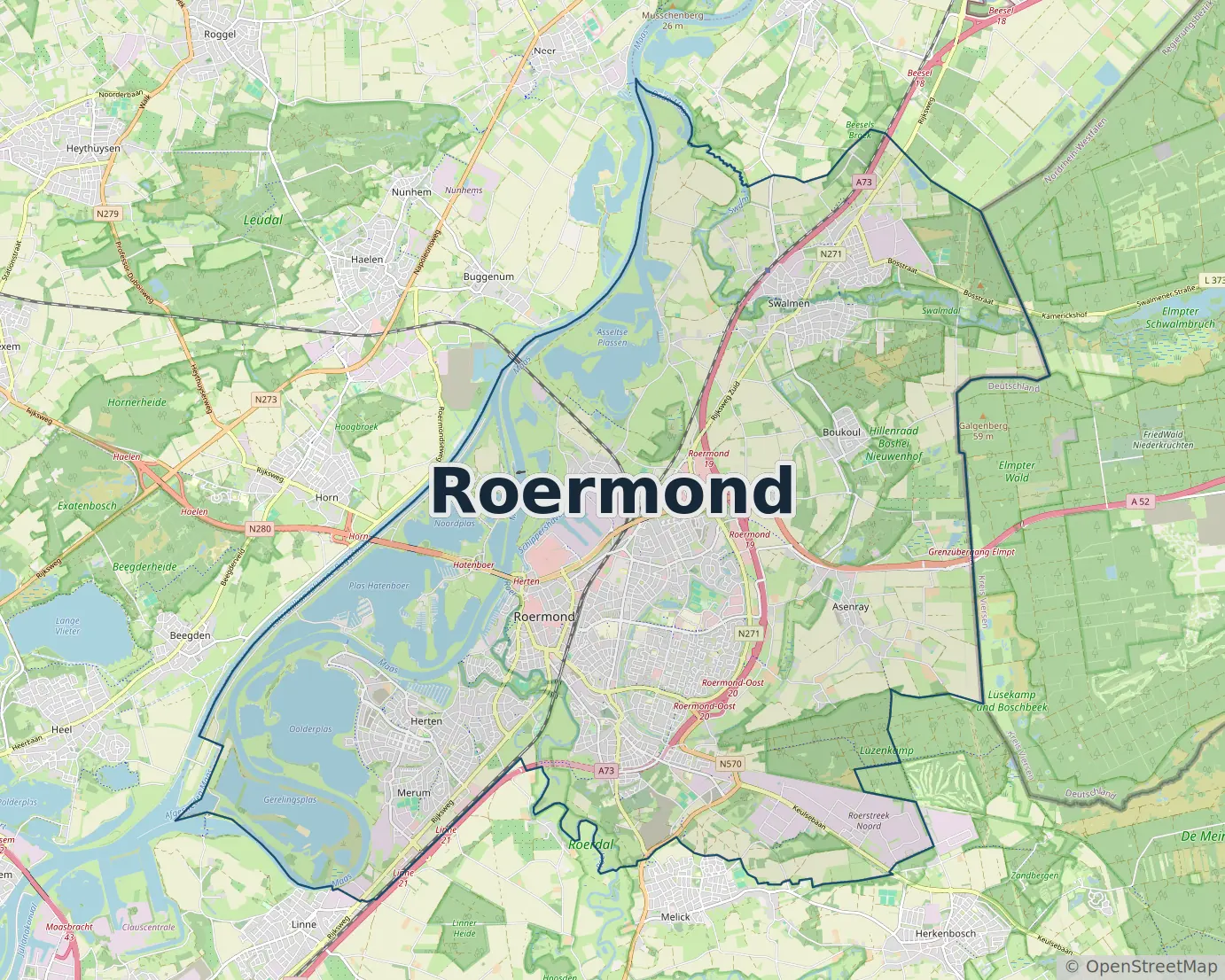 Werkgebied Slotenmaker Roermond