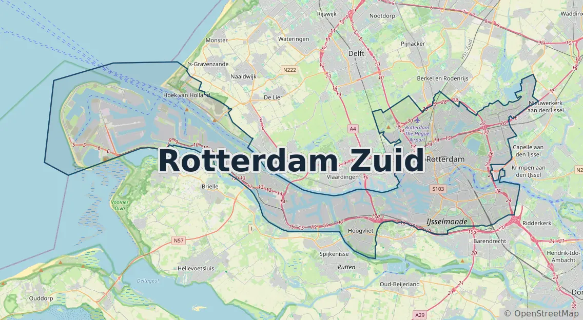 Werkgebied Slotenmaker Rotterdam Zuid