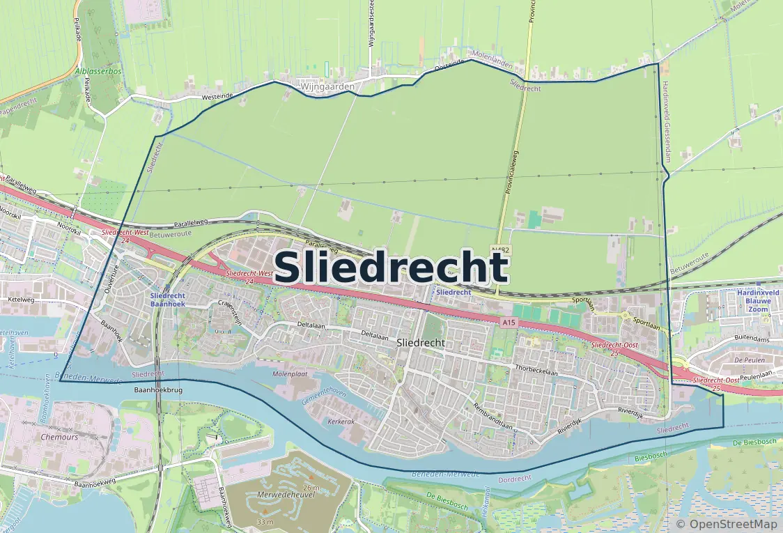 Werkgebied Slotenmaker Sliedrecht