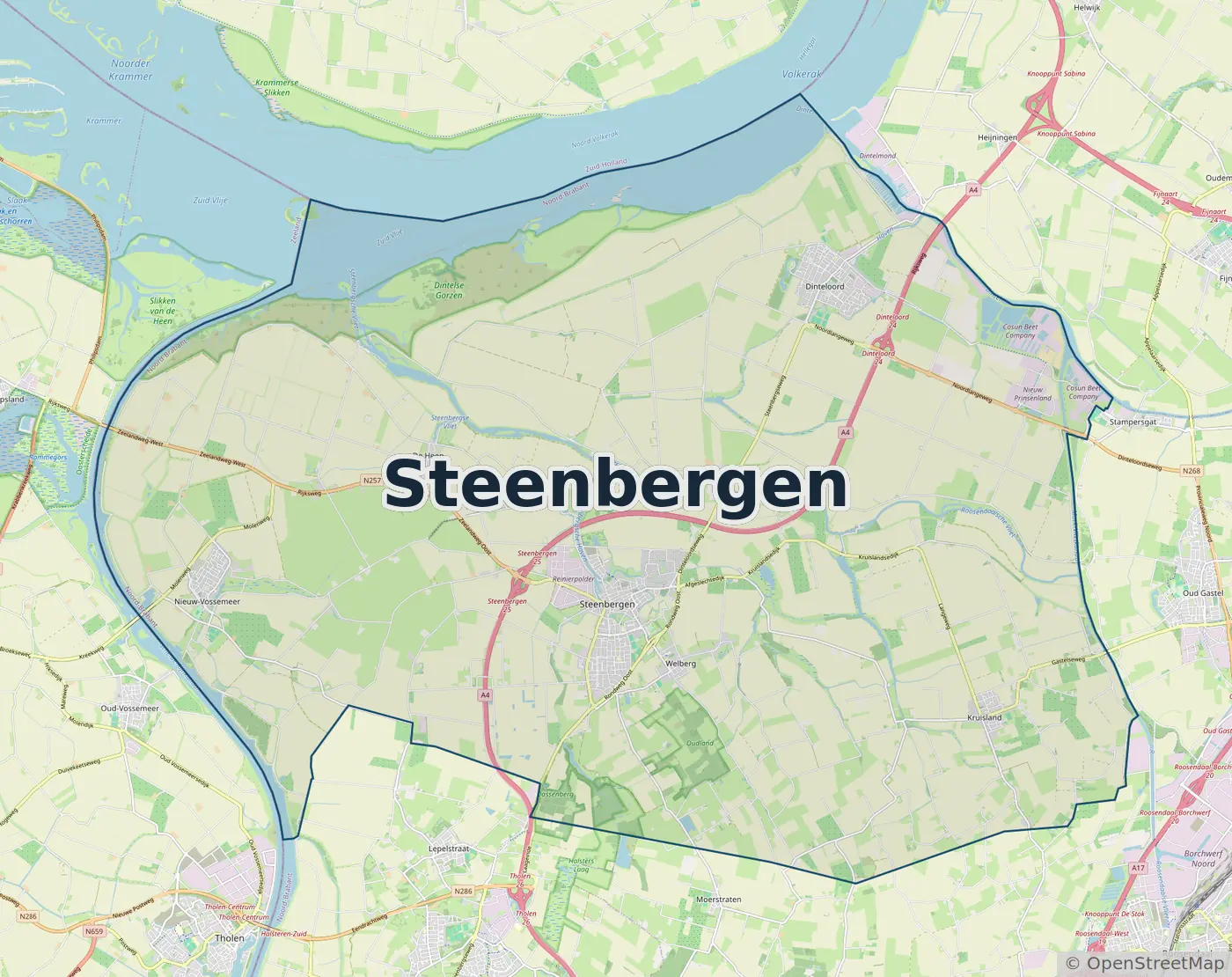 Werkgebied Slotenmaker Steenbergen